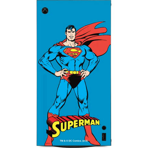 DC Comics Superman Classic Art Pose XBox Series X Digital Edition Console Skin